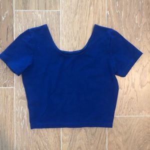 Cobalt crop top